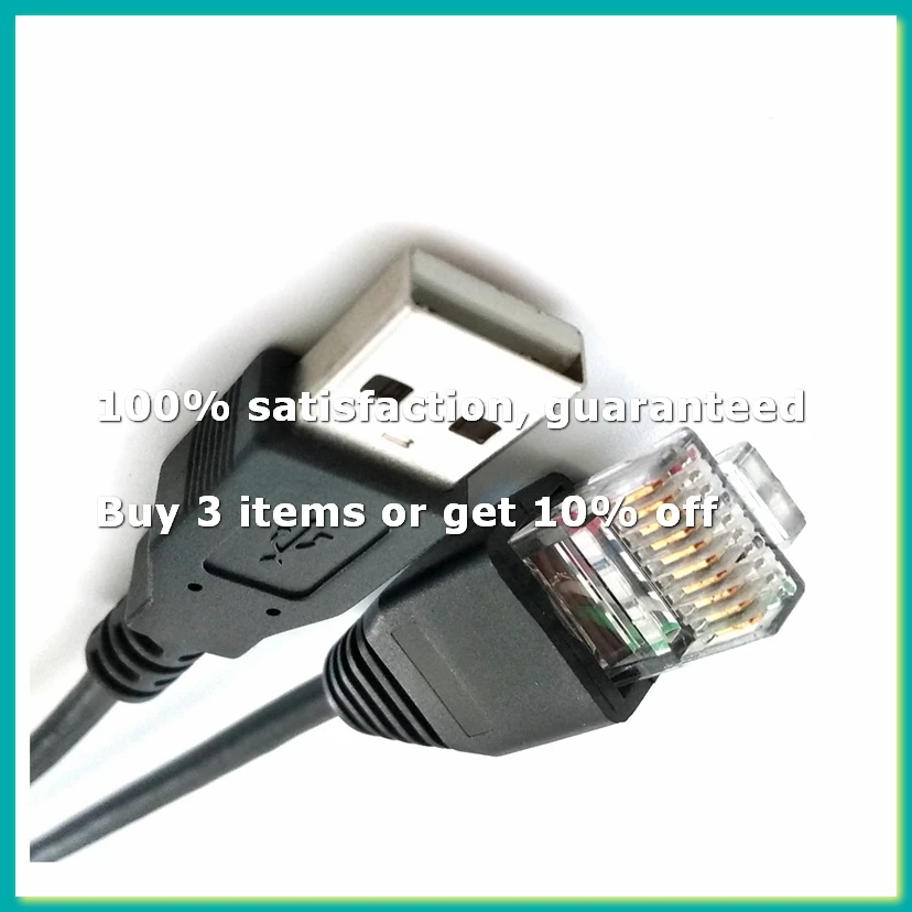 USB To RJ50 Console Cable AP9827 for Smart UPS 940-0127B 940-127C 940-0127E with Molded Strain Relief Boot,1.8M-DTB1