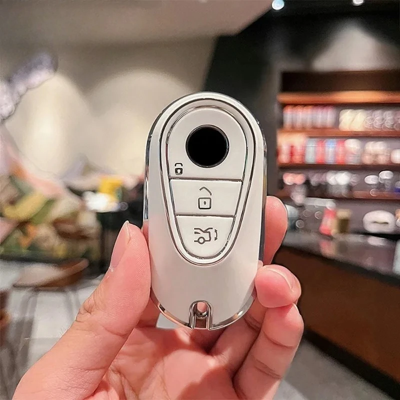 

Новый мягкий чехол для автомобильного ключа для Mercedes Benz 2021 C/S Class W223 W206 S350L S400L S450L S500L Защитные аксессуары