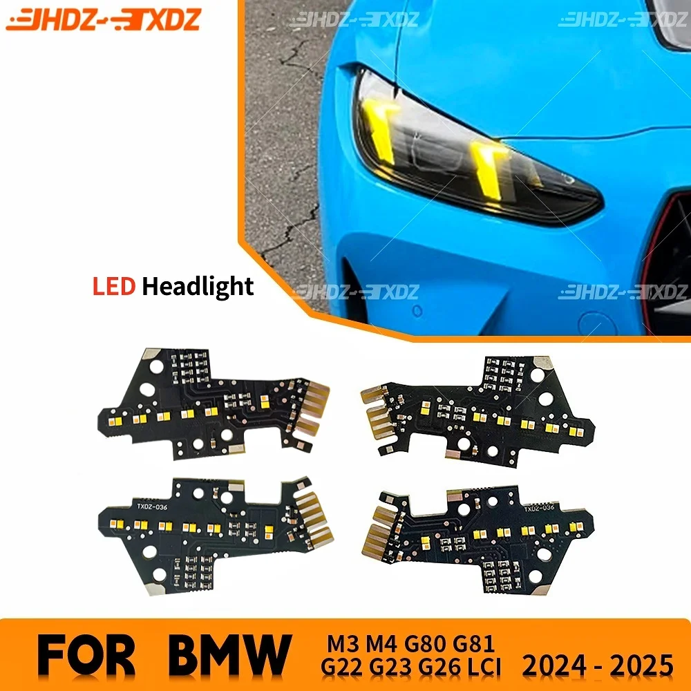 

Светодиодные платы DRL без RGB-подсветки для BMW G22 G23 G80 G82 LCI 4 Series M3 M4 2024+ — источник света для дневных ходовых огней и ангельских глазок.