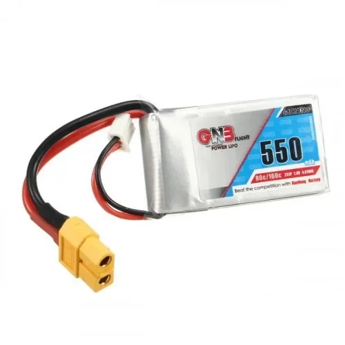 Gaoneng GNB 7.4V 550mAh 2S 80/160C Lipo Battery XT30 Plug For Kingkong geprc Iflight RC fpv copter Drone