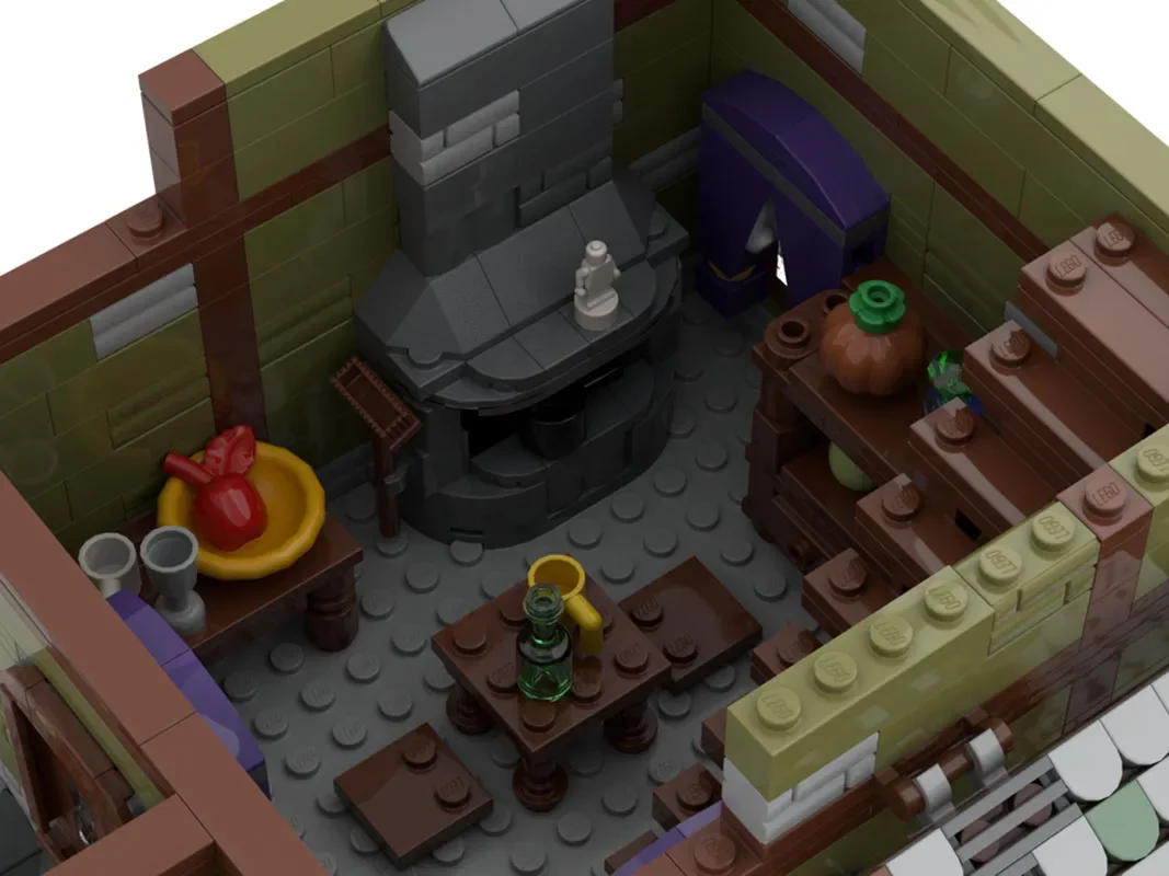 2025 novos blocos de construção moc modelo arquitetura fazenda casa do fazendeiro blocos de construção modulares presente brinquedos diy conjunto montagem