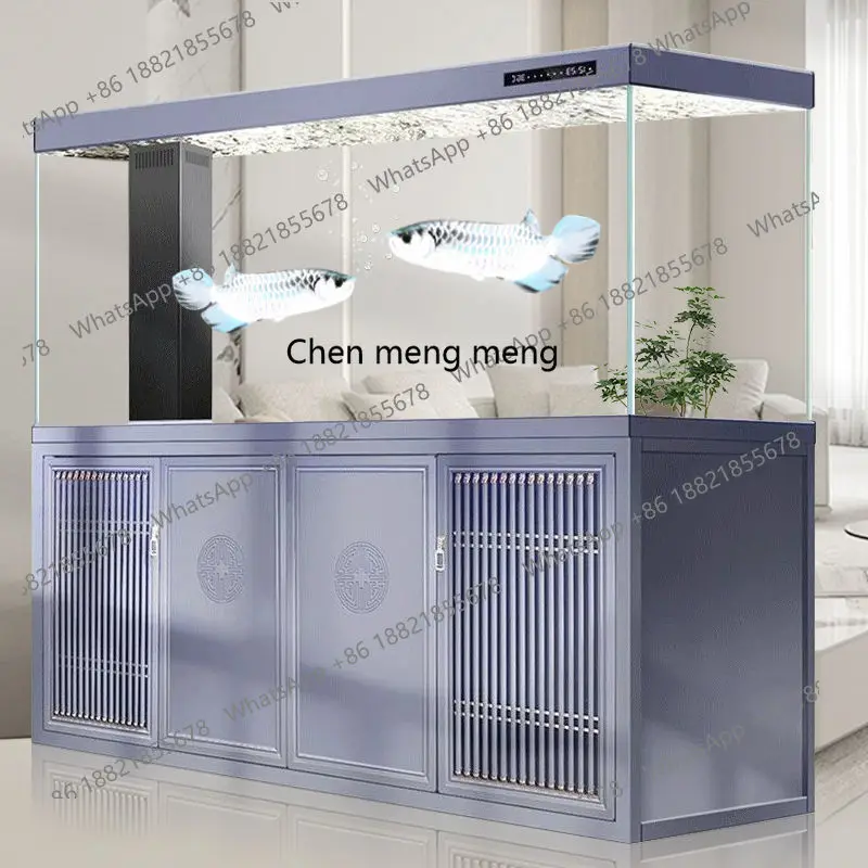 

Bottom filter arowana tank ultra-white glass office living room household no-change aquarium box partition screen