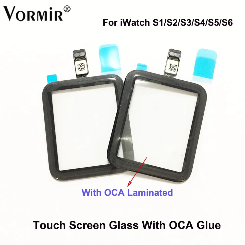 

5PCS LCD Touch Screen Digitizer With OCA Films For Apple Watch S4 S3 S5 S6 Screen Lens Panel Damaged Replacement 38 42mm 40 44mm