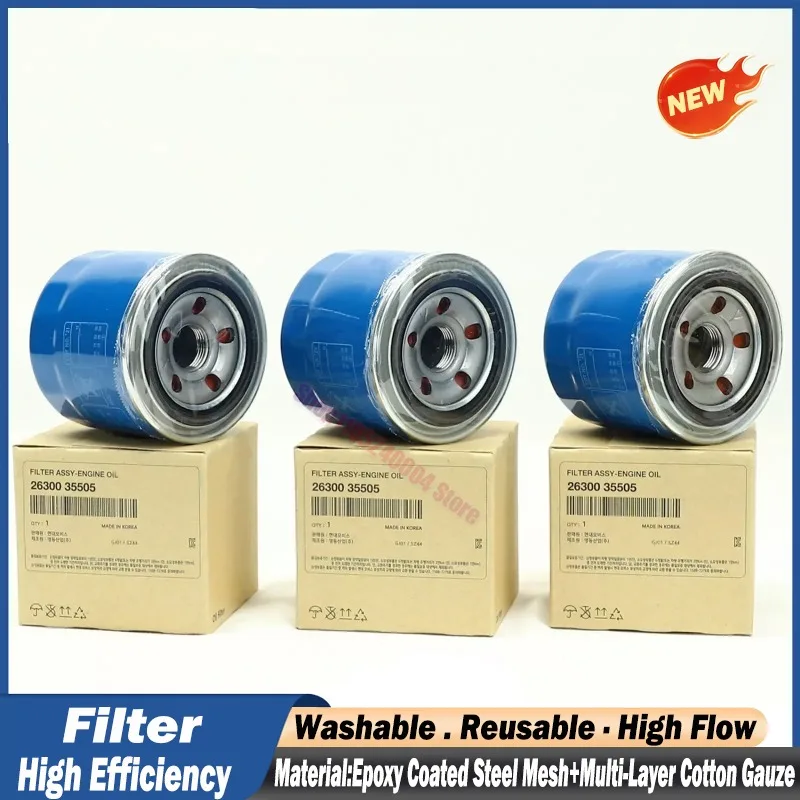 2630035503 Oil Filter Element For Hyundai Carnival IX 35 Accent For Kia Carens K3 K5 Automobile Car Spare Part