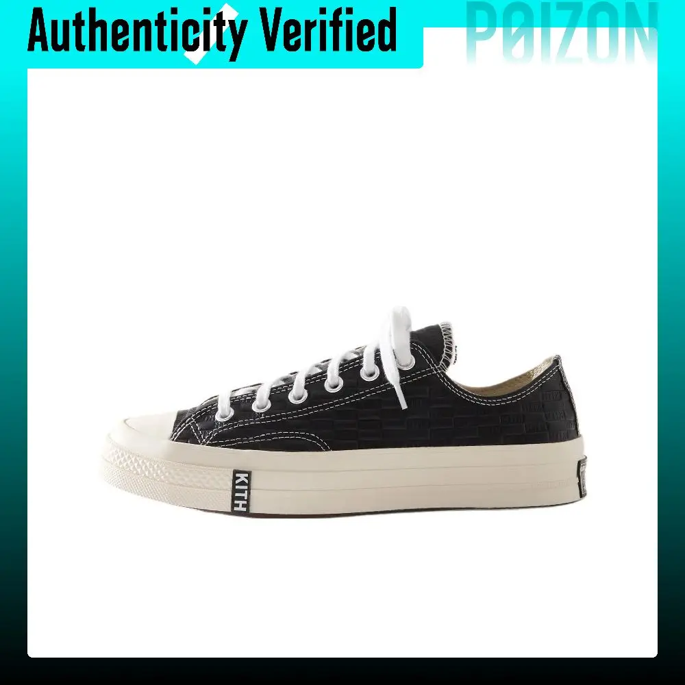 KITH x Converse Chuck Taylor All Star Slip Resistant Abrasion Resistant Low top Skateboard Shoes Unisex Black A11438C