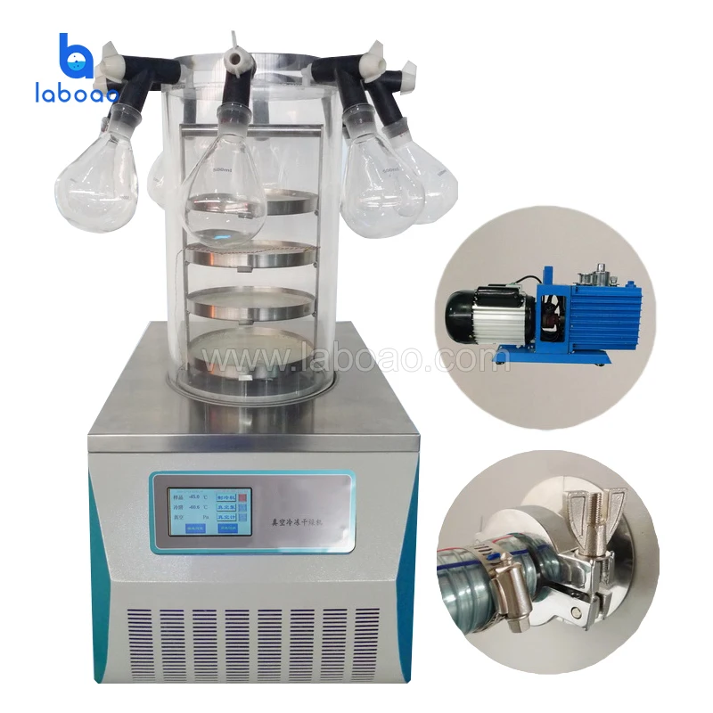 Laboao Small Mini Vacuum Herbal Freeze Dryer Drying Machine By China