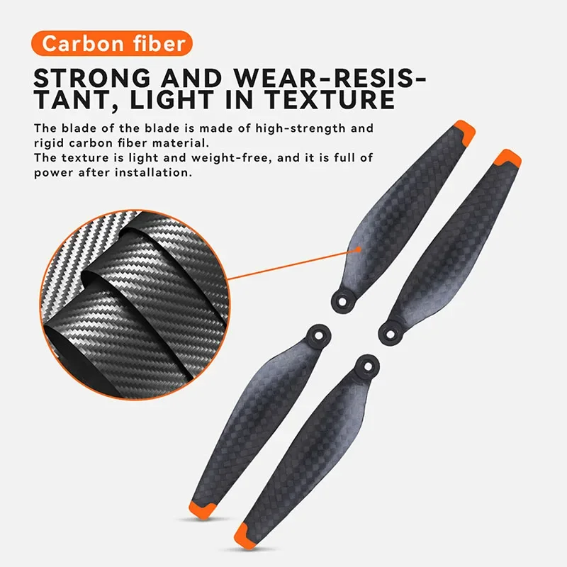 8pcs Carbon Fiber Propellers 6030F Blades with Screw Screwdriver for DJI Mini 3 3pro /mini 4pro Drone Accessories