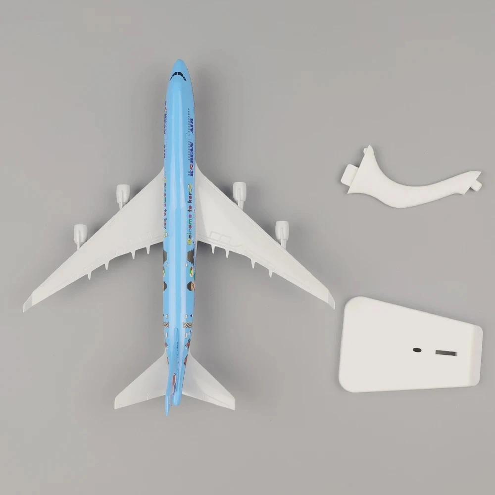 1/400 20CM modello di aereo aereo Boeing 747 corea modello ruota leggera Diecast Plane Collection Airliner Gift