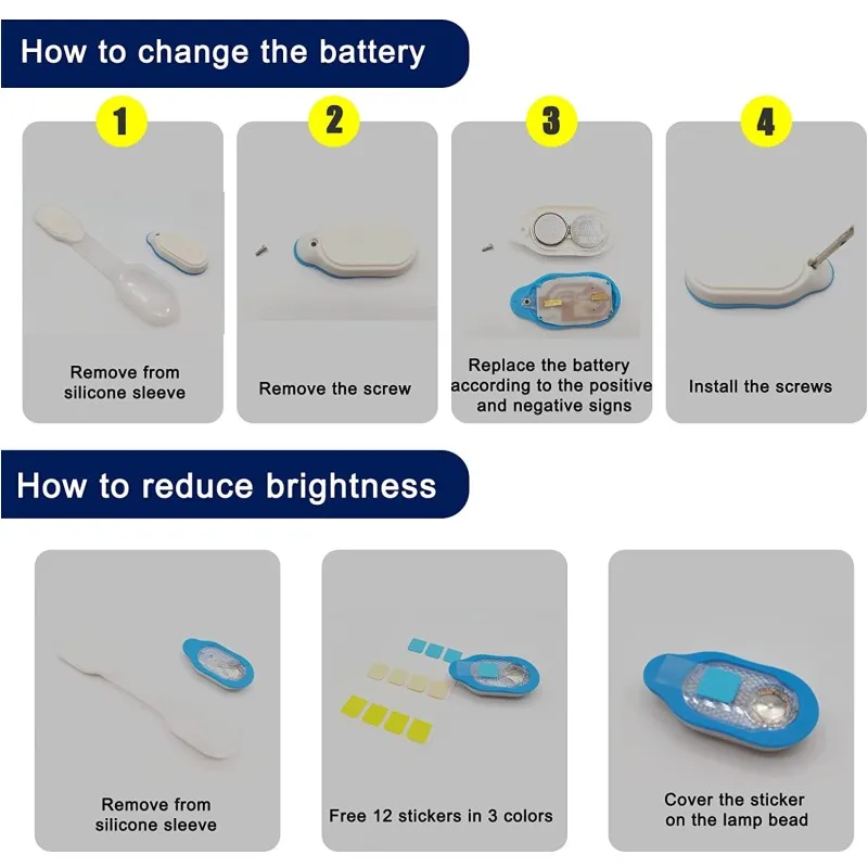 Lanternas LED magnéticas para emergência ao ar livre, luz clip-on, luz noturna, enfermagem de segurança, caminhar, correr, esportes