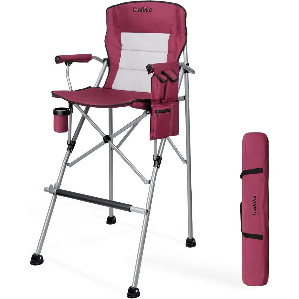 

Портативный складной стул директора с местом для хранения и подстаканником для макияжа, кемпинга и фотосессий