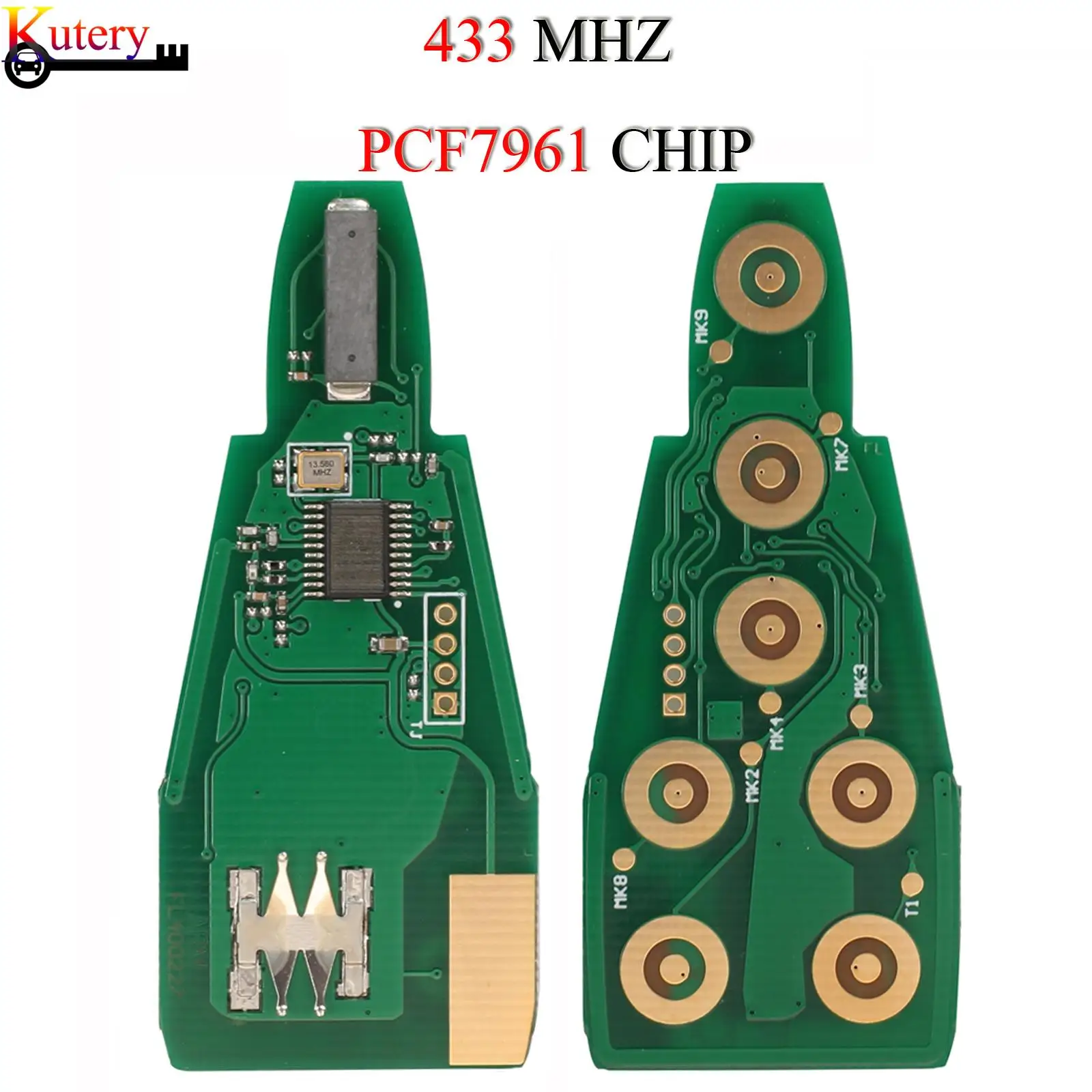 jingyuqin Remote Car Key Keyless Entry Circuit board For Jeep Grand Cherokee Dodge Caravan Journey Chrysler 433MHZ PCF7961 Chip