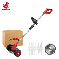 2500W Electric Lawn Mower Cordless Grass Trimmer Length Adjustable Grass Cutter Garden Power Tool For 21V18V Battery
