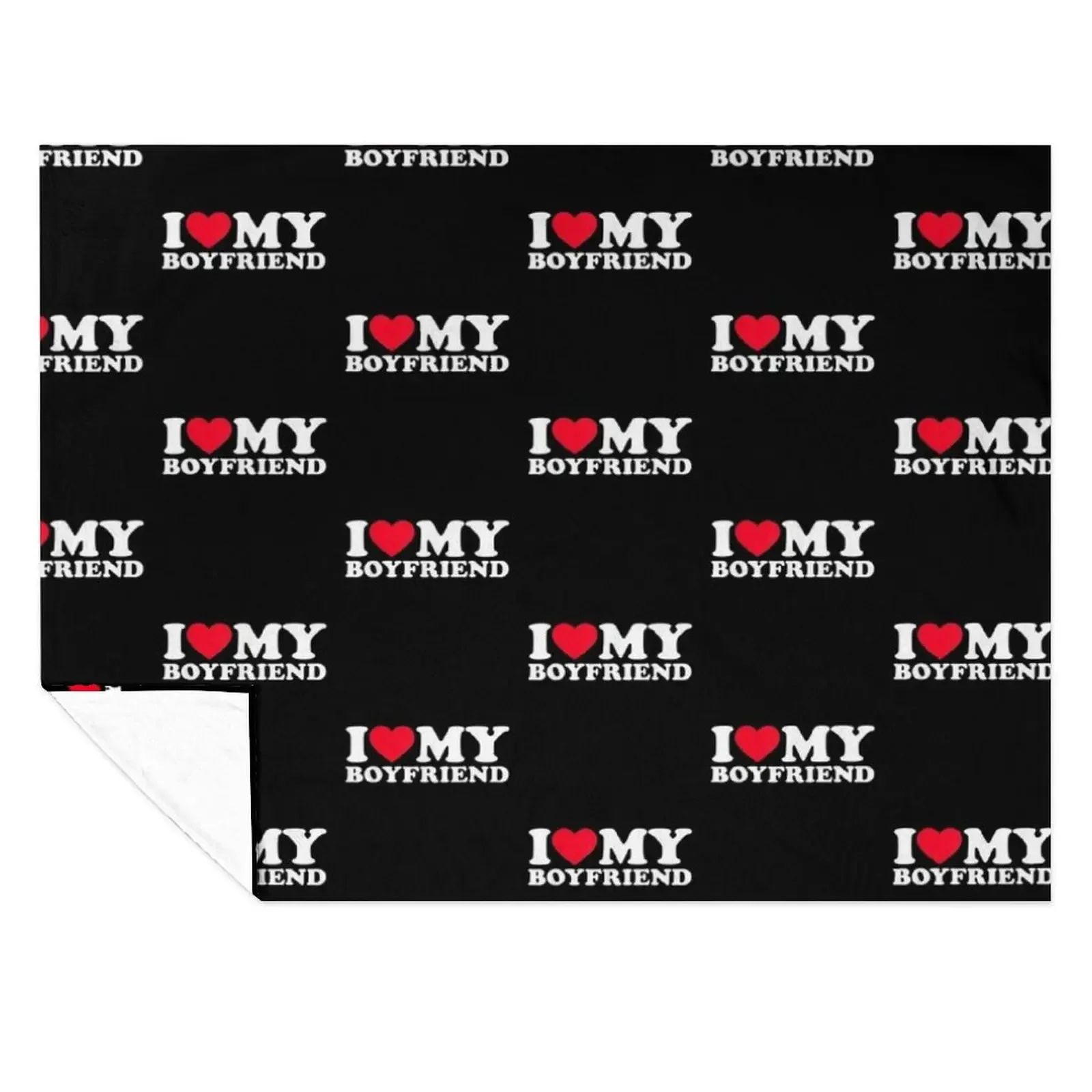 

I Love My Boyfriend Shirt I Heart My Boyfriend Shirt BF Throw Blanket warm winter Bed covers Cute Plaid manga Blankets