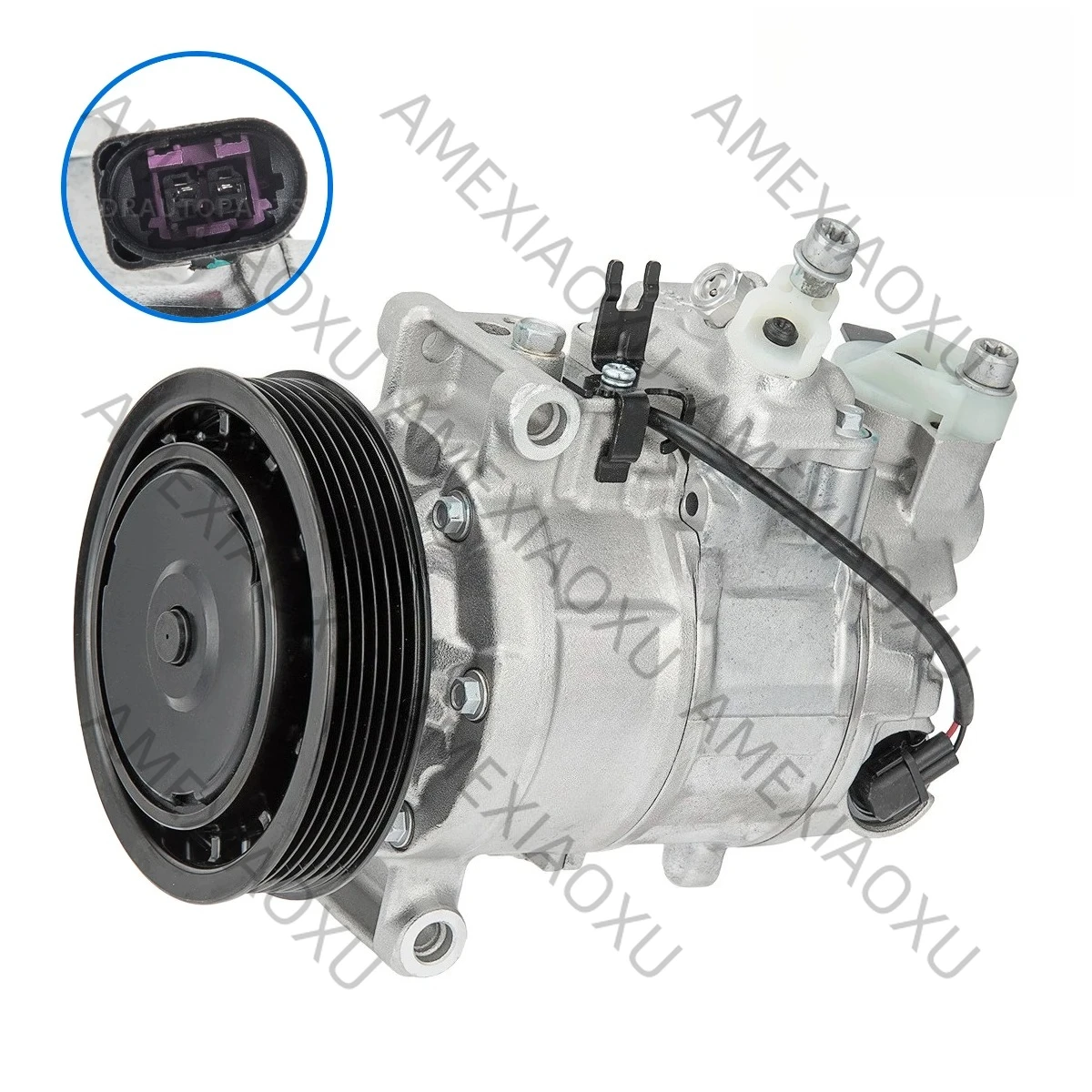 OEM: 4F0260805AF,4F0260805AB For Audi A6 Quattro C6 2005-2012 A/C Air Condition Compressor W/ Clutch AMEXIAOXU