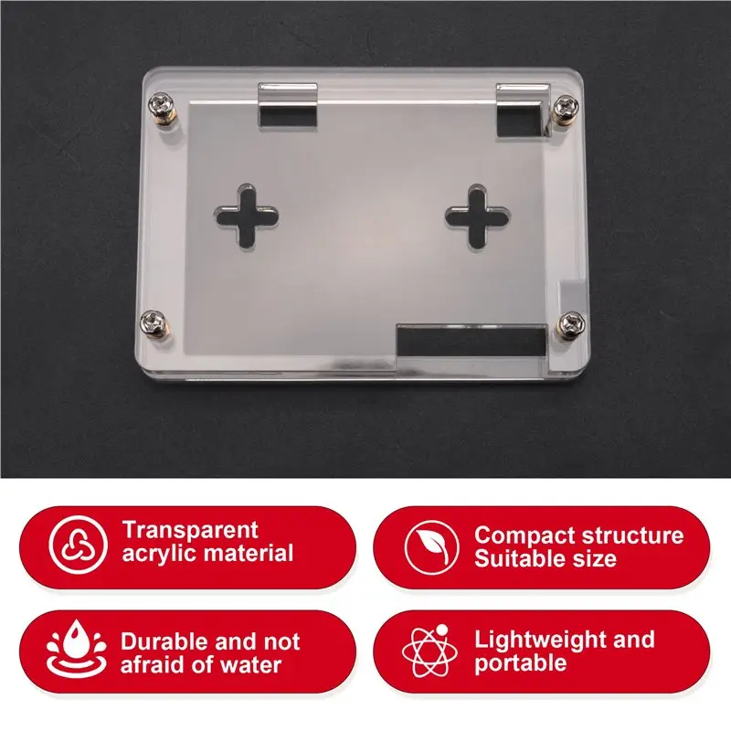 Afbeelding 6: AA87 1 PCS Acryl Case Beschermende Shell Transparant Voor 2.8 Inch Scherm ESP32 Development Board LCD TFT Module