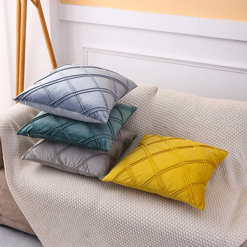1/2 Stück handgefertigter Taillenkissenbezug aus holländischem Samt, ultraweicher, rosafarbener Plüsch-Kissenbezug, dekorativer Kissenbezug für Sofa, Schlafzimmer – Detail 10