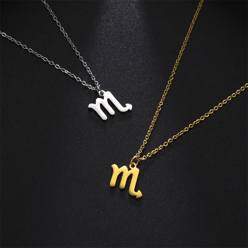 12-Sternbild-Anhänger-Halsketten für Frauen, Mädchen, Widder, Steinbock, Stier, Halskette, Ketten, Halsband, Anhänger, Schmuck, Geburtstagsgeschenke – Detail 16