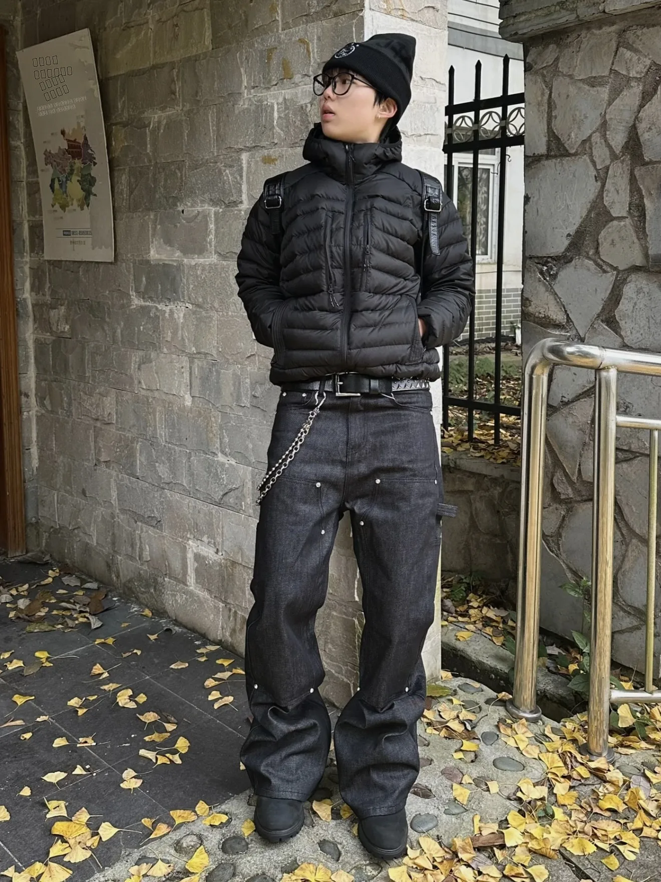 

Американские оригинальные ковбойские свободные леггинсы, мужские дизайнерские уличные джинсы трапециевидной формы, повседневные подростковые джинсы со стойкой