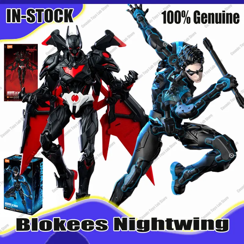Blokees Champion Class Nightwing, Figura de Acción Coleccionable, Serie Héroes, Batman Beyond Superman, Figura de Anime, Modelos Coleccionables, Juguete
