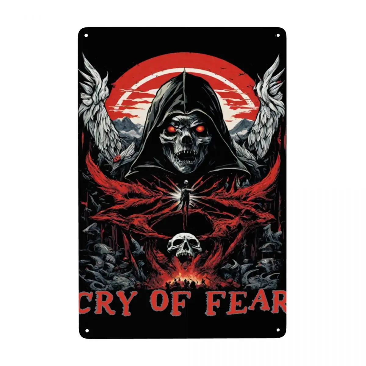 Swedish Horror Video Games Cry Of Fear Metal Tin Sign Custom Vintage Plaque for Pub Cafe Yard Man Cave Bar Wall Decor Art