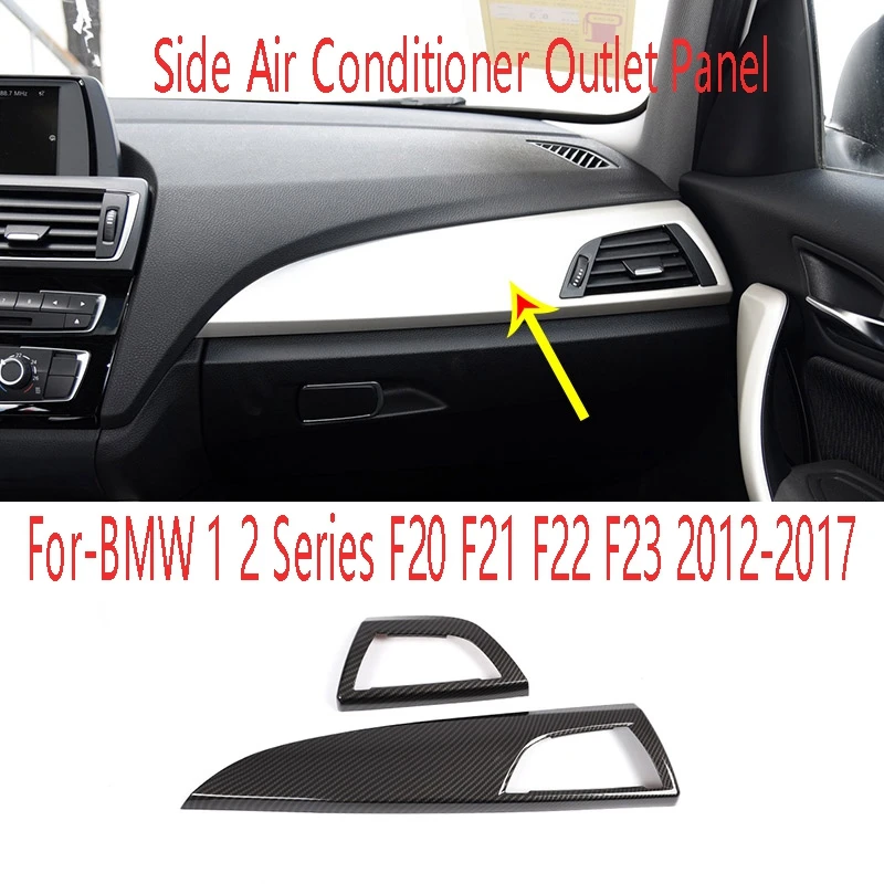 Car Dashboard Side Air Conditioner Outlet Panel Cover Stickers Accessories For-BMW 1 2 Series F20 F21 F22 F23 2012-2017