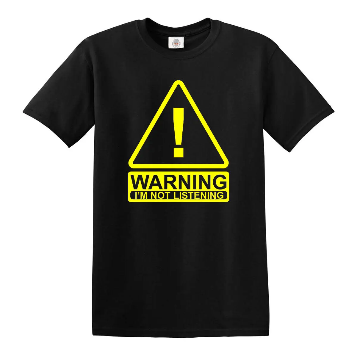 Warning I'm Not Listening T-Shirt Herren Damen Kinder Lustiger Witz Geschenk Top