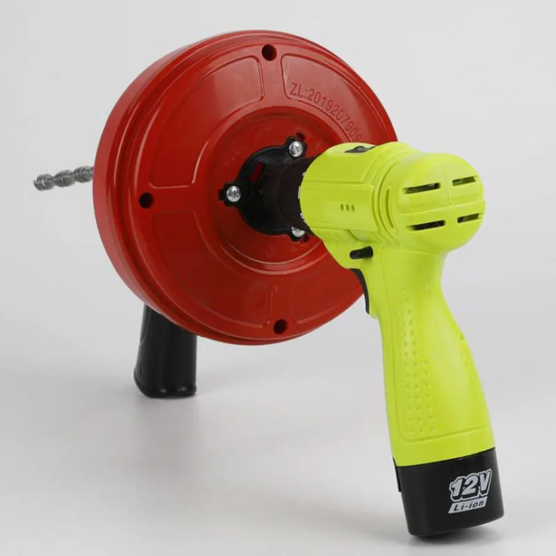 Household Toilet Kitchen Unblocking Sewer Unblocking Artifact Hand-held Pipe Machine Sewer Blockage Tool Channel Unblocker 10M