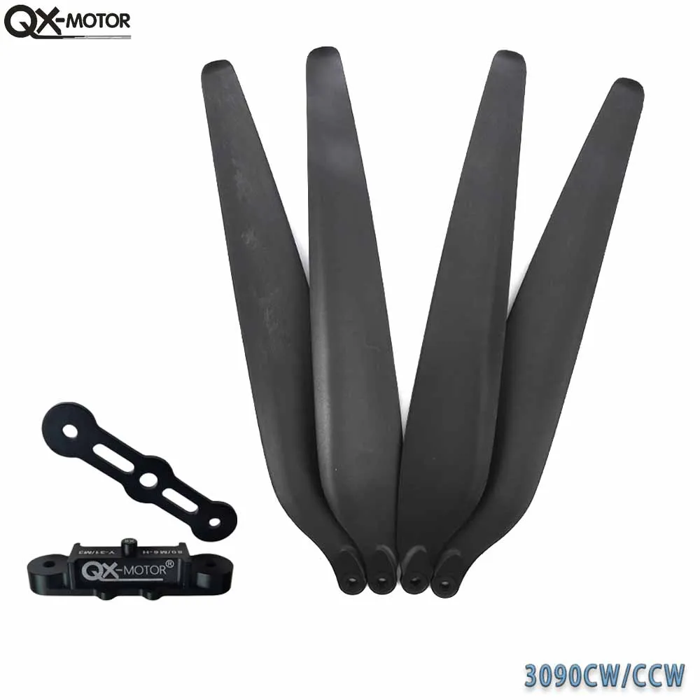 

30inch Carbon Nylon Propeller QX-MOTOR 3090 Carbon plastic folding propeller for RC UAV Plant Agriculture Drone