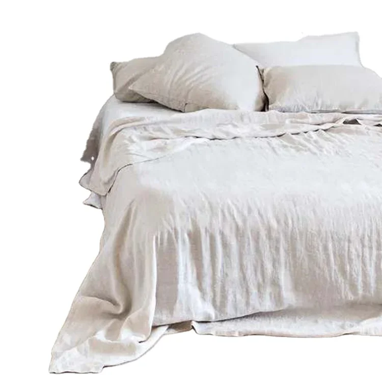 LZ 25% off linen duvet cover french flax 100%  fitted sheet stone washed  pure   bedding bed sheets sets