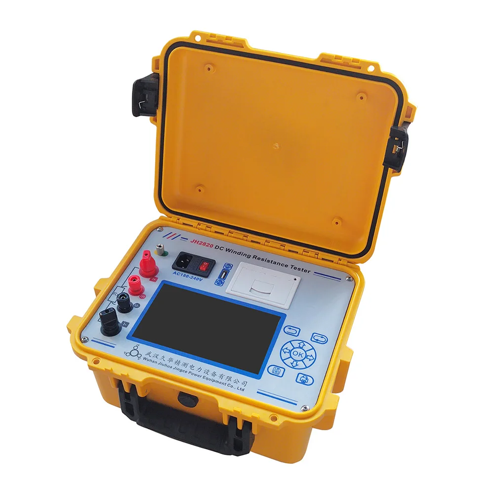 20A Digital DC Winding Resistance Tester Micro Meter Portable Automatic Transformer Test Equipment Instruments