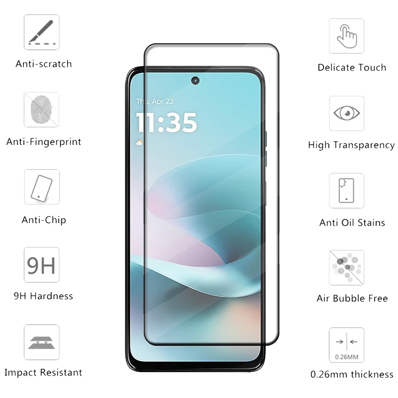 6-in-1 For Moto G67 Glass For Motorola Moto G67 Power Tempered Glass Full Cover Glue Screen Protector Moto G67 G 67 Lens Glass view 3