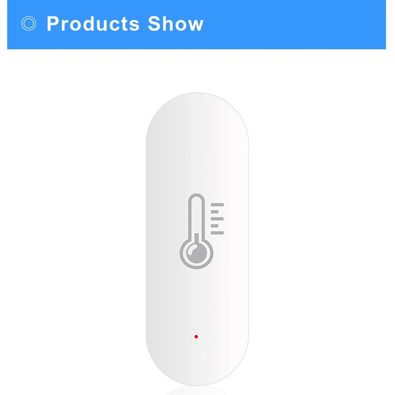 2X Tuya Wifi Temperature Humidity Sensor Smart Home Meter Indoor Hygrometer Thermometer Smart Life App Control