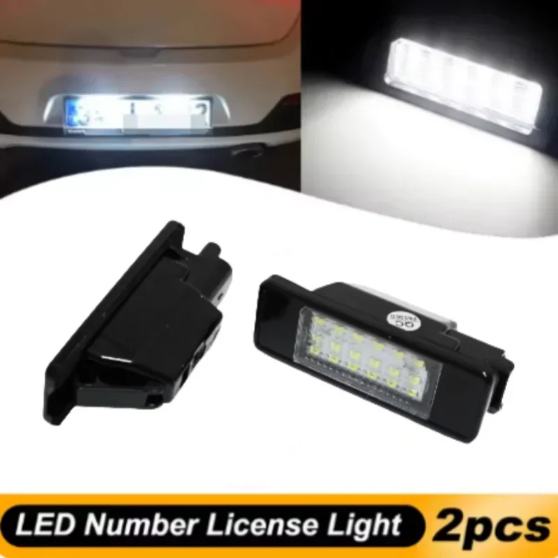 

2PCS Car LED License Number Plate Light Lamp for NISSAN Pathfinder Qashqai J10 J11 X-Trail T30 T31 Juke F15 Xenon White Canbus