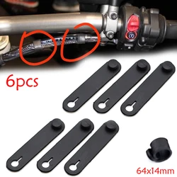 6pcs Motorcycle Rubber Bands Frame Securing Cable Ties Wiring For Husqvarna Norden 901 Honda Crf Yamaha Mt 09
