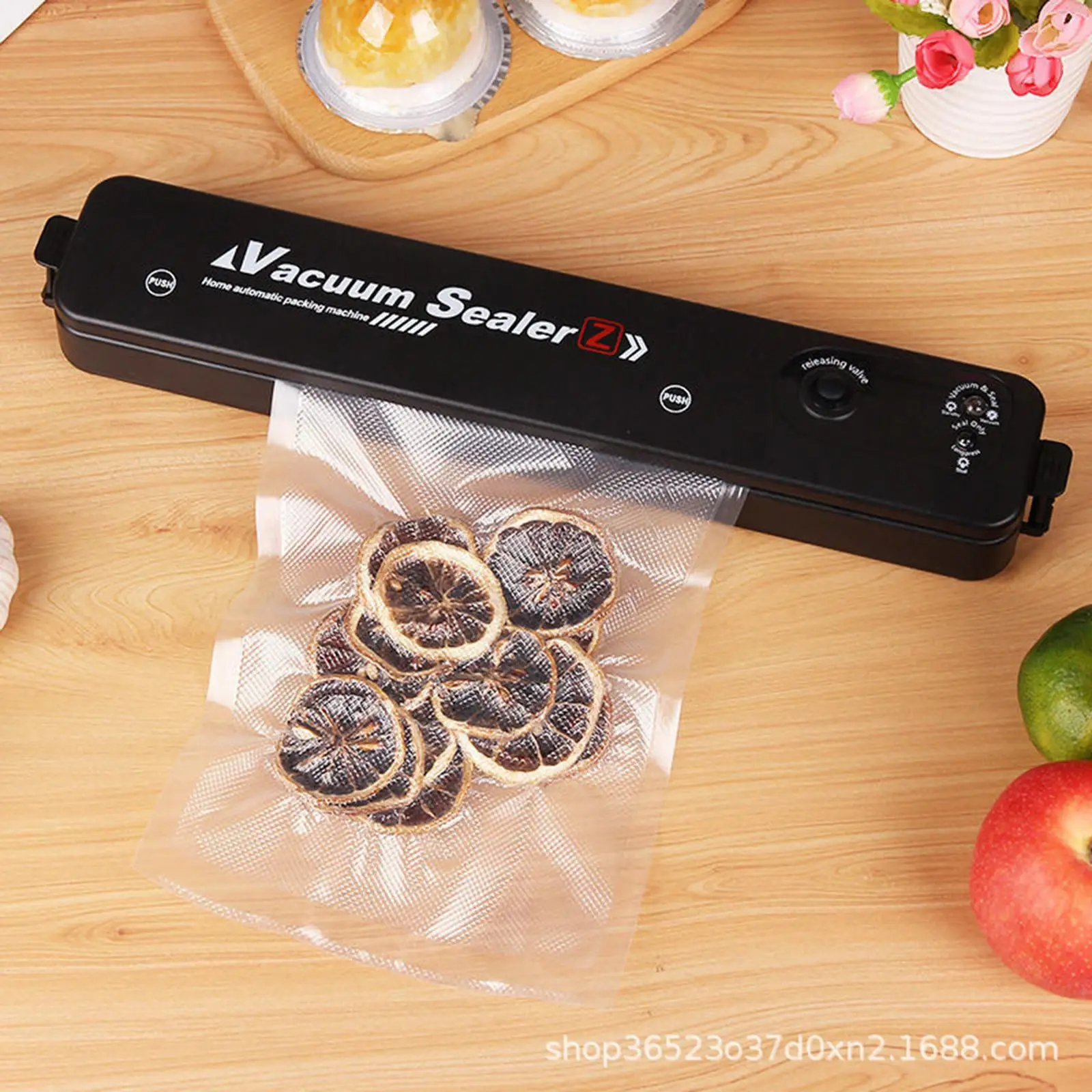 Automatic Vacuum Sealer Vegetables Biscuits Food Degasser Household Storage