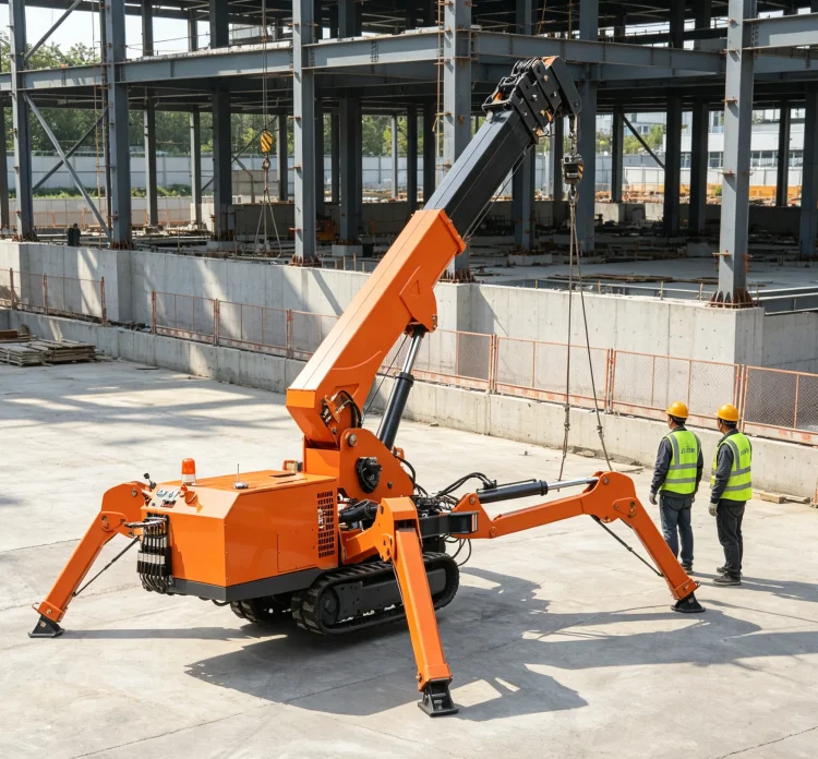 Crawler Spider Crane 360 Rotation Mini Mobile Track Lifter Mobile Hydraulic Lifting Equipmen