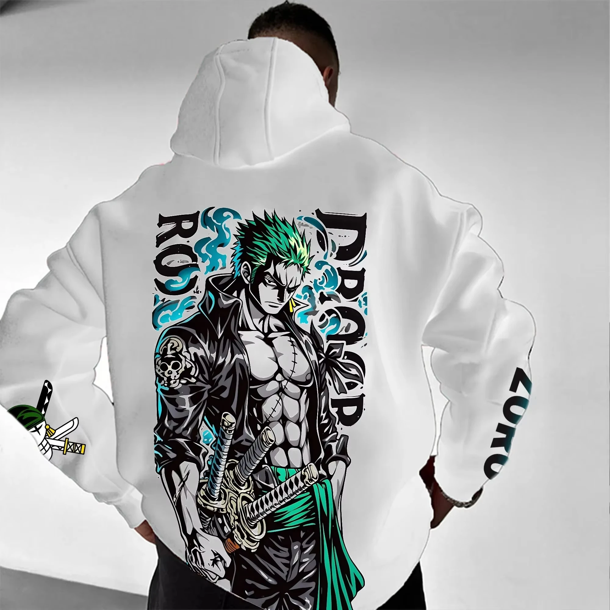 

One Piece Zorro anime hoodie men and women autumn and winter new fashion casual comfortable high-quality street wear hoodie