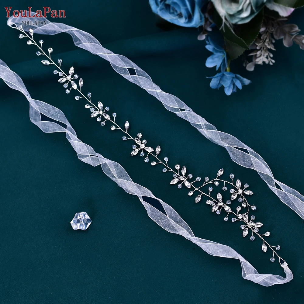 TOPQUEEN-Cinto De Strass De Casamento, Cintos De Diamante Para Vestido De Noiva, Cinto De Noiva Fino Para Namorada, SH142