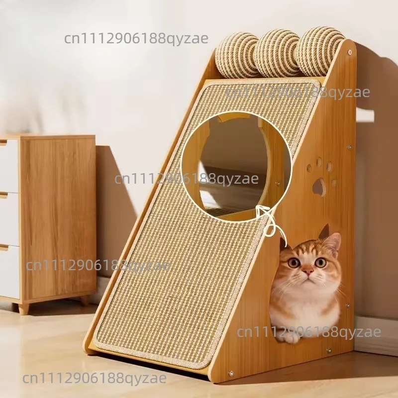 Cat scratching board vertical wear-resistant and non-crumb wall cat claw pad cat scratching board nest