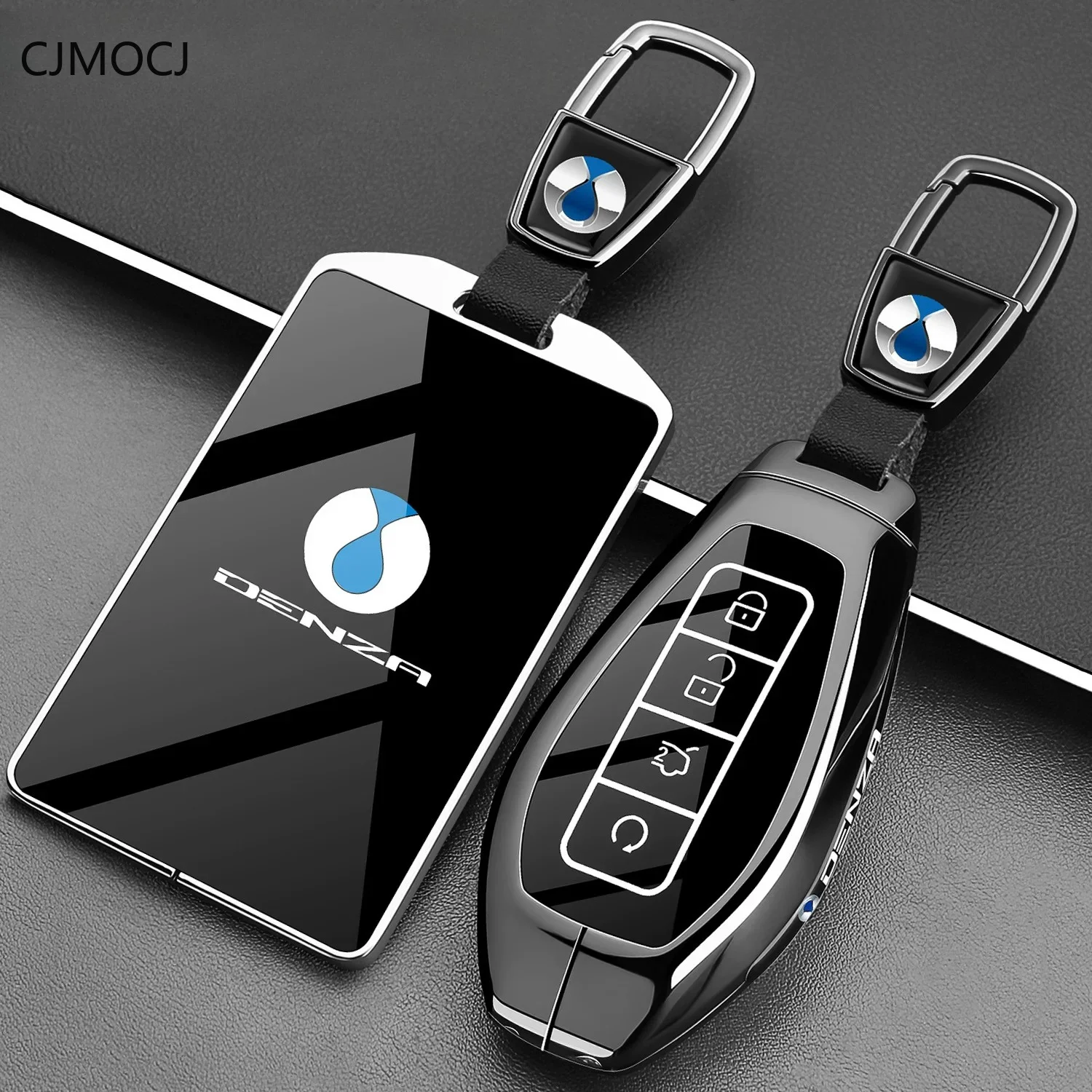 For New Denza N8L DM Key Case Cover, Zinc Alloy Metal Protective Car Key Fob NFC Card Shell, Smart Keychain, Denza Accessories