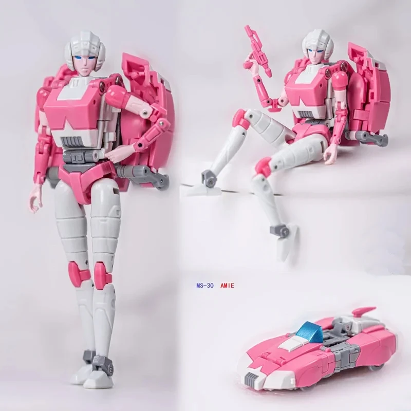 재고 MS-30 MS30 AMIE Arcee MechanicToy MFT 변신 미니 G1 액션 피규어 로봇 모델 컬렉션, 변형 장난감 선물