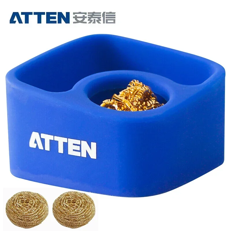 ATTEN CS-08B High Temperature Resistant Silicone Tin Slag Box Soldering Iron Nozzle Cleaning Ball Soldering StorageTools