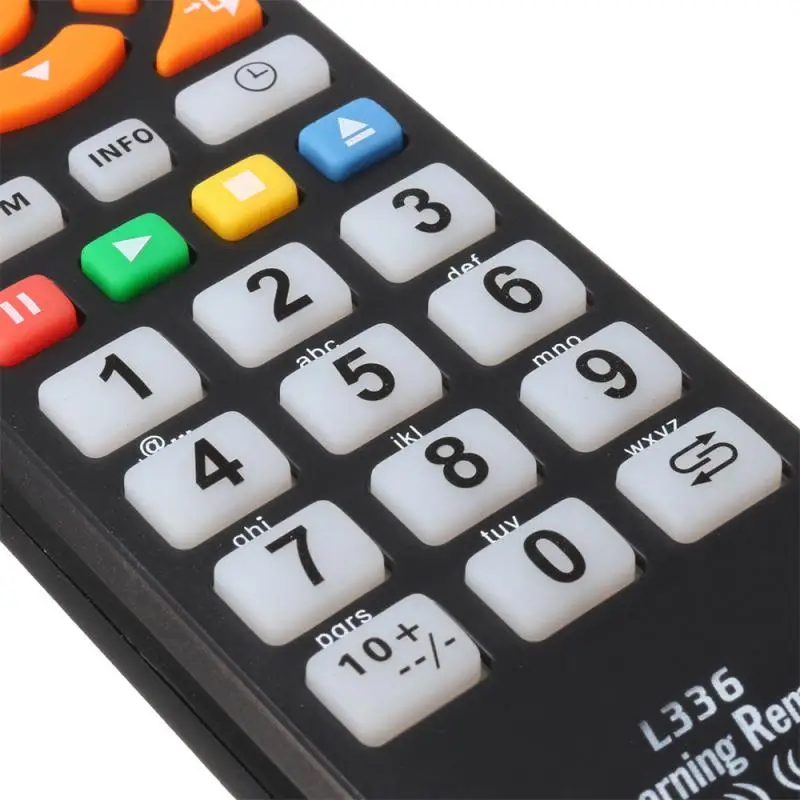 1PCS Universal L336 Smart Infrared Remote Control With Learning Copy Function Suitable For TV VCR CBL DVD SAT-T VCD HI-FI
