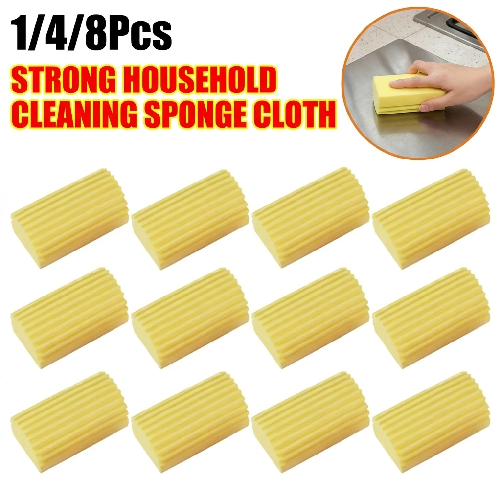 1/4/8pcs Reusable PVA Super Absorbent Sponge Block High Density Water Absorption Cotton Cloth Kitchen Sink Cleaning Tool