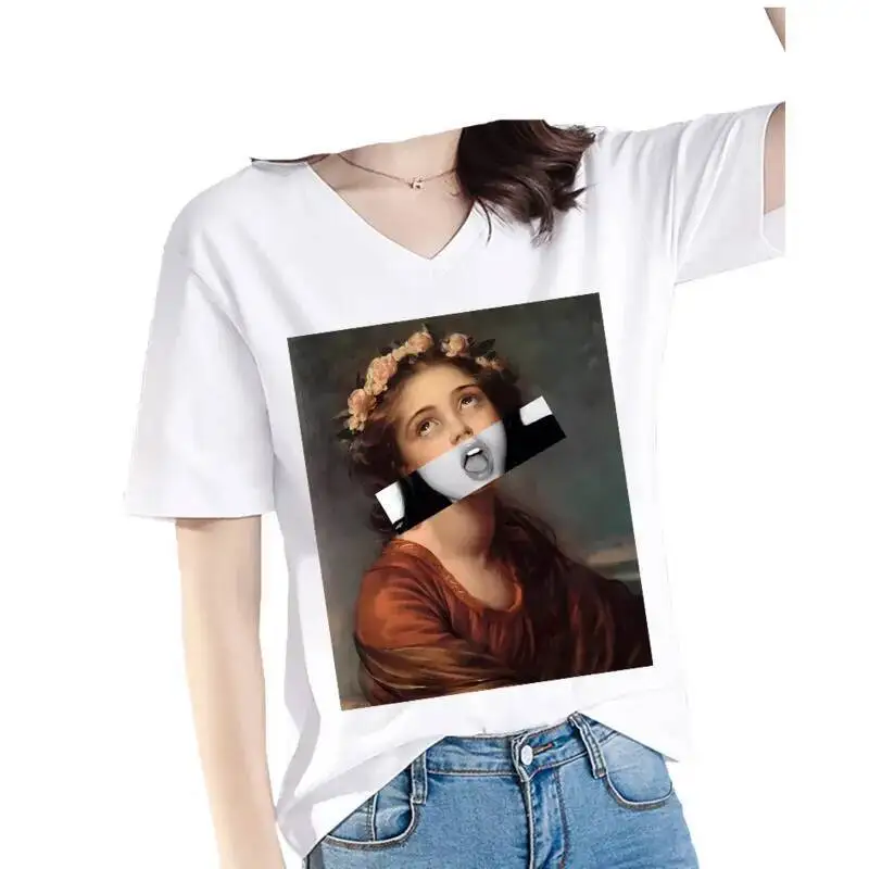 Abstract characters ruin creativity, heat transfer T-shirts, hoodies, DIY decorations, Iron On printed stickers for clothes