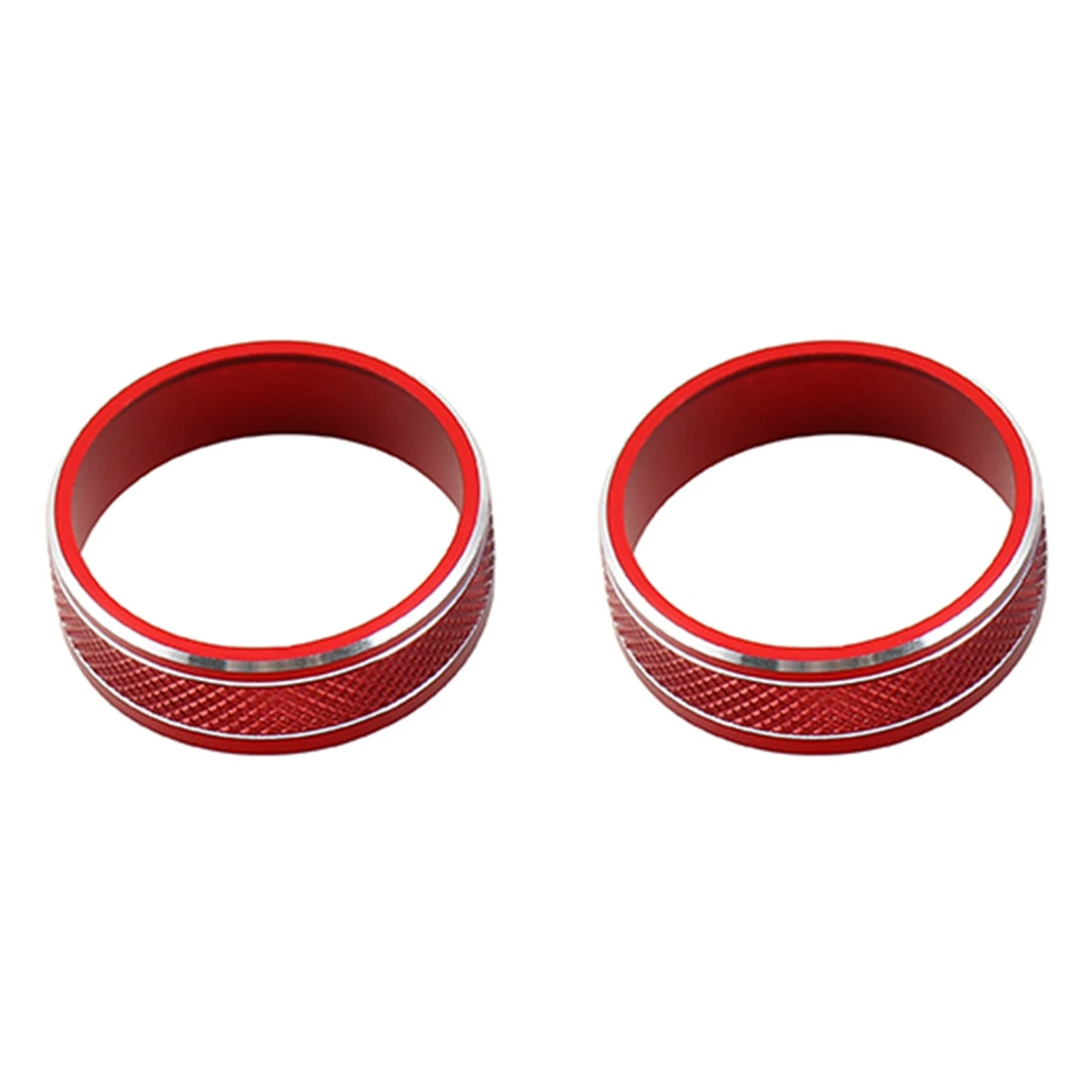 Car CD Switch Knob Decoration Ring Cover for Dodge Nitro 2007 2008 2009 2010 2011 2012 Interior Accessories ,Red