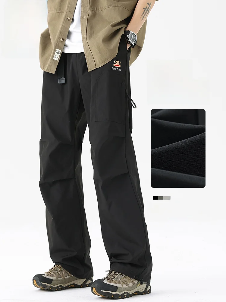 

Paulfrank Outdoor Casual Pants Men Spring Autumn Loose Sport Straight Workwear Trousers Faionable Youth Active Sle