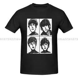 Washed T Shirts The Beatle Hip Hop Casual T-Shirt Harajuku Streetwear Cotton Graphic Printed Tops Tee Shirt Men Women