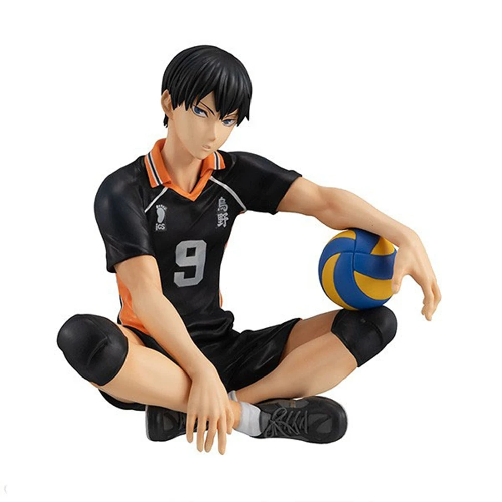 10cm anime haikyuu hinata shoyo tobio kageyama figura na palma bonito modelo brinquedos presentes coleção decoração ornamentos pvc