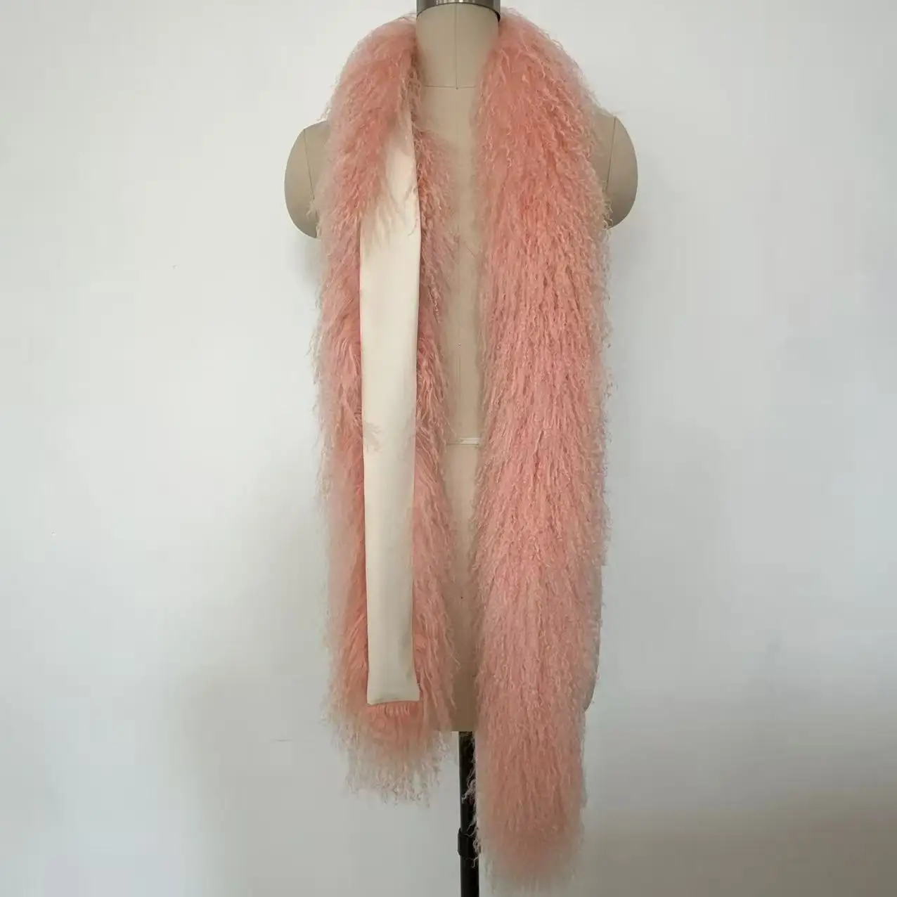 

Luxurious Mongolian Lamb Fur Scarf Fur Wrap